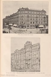 Sendig's Hotel Europaischer Hof in Dresden. The King Albert's passage - Konig Albert-Passage in Dresden (Wilsdrufferstrasse).