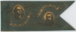 Washington-Benjamin Harrison Celluloid Portrait Badge