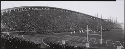 Schoellkopf crescent with crowds and cheerleaders