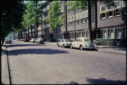 Brick-cobbled residential street (Amsterdam, NL)