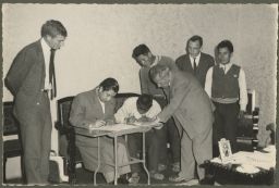 Vicosinos, Peruvians sign documents