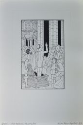 Illustration for "A Renaissance Storybook" (Friar Steppano's Resurrection)