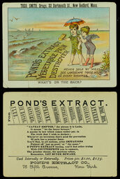Pond's Extract trade card (recto and verso)
