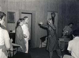 Scene from "Having Wonderful Time" with eight actors