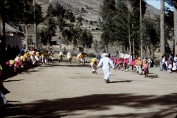 Dance procession in community of Paypumani near Cochabamba