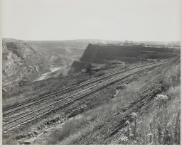Open Pit Mine and Railroad Tracks