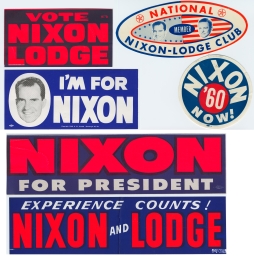 Nixon-Lodge Bumper Stickers, ca. 1960