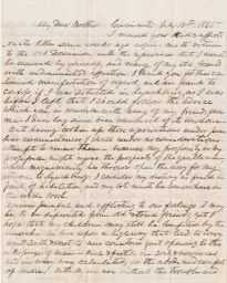 Letter from Former Slaveholder, explaining "I could never consent again
                     to own slaves"