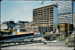 Construction at the Hotorget redevelopment site (Hötorget, Stockholm, SE)