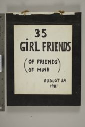 35 Girlfriends (Of Friends of Mine) 