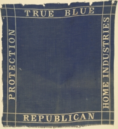 Benjamin Harrison True Blue Republican Protection Home Industries Handkerchief