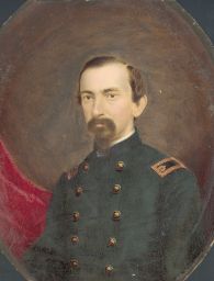 Thomas Humphries Sherwood (1834-1905), M. D. 1858, portrait as Union Army officer