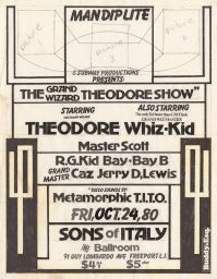 Sons of Italy Balllroom, Oct. 24, 1980