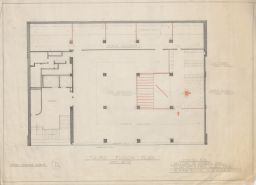 Third Floor Plan: Studies for Museum of Modern Art (Study storage scheme).
