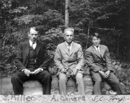 A. Chivers, Julian Miller and S. C. Teng, taken at Taughannock Gorge.