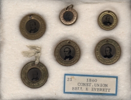 Bell-Everett Ferrotype Pendants, ca. 1860