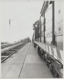 View of Locomotive and Ore Train from Fireman's Side