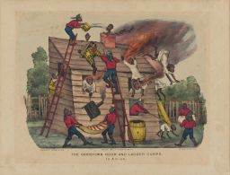 "The Darktown Hook and Ladder Corps. in Action"