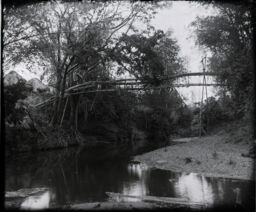 A Bamboo bridge near Pasig River