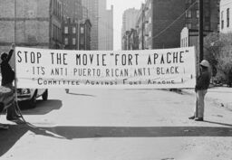 Protest of the film "Fort Apache, The Bronx"