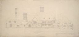 Residence for George L Ohrstrom Esq. Front Elevation