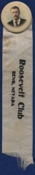 Theodore Roosevelt Roosevelt Club Ribbon and Button, ca. 1904