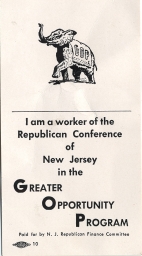 New Jersey Republican Conference Worker Card