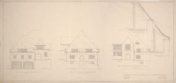 Residence for George L Ohrstrom Esq. Elevations of Servants' Wing