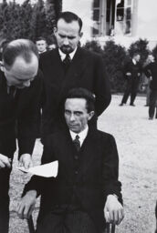 Propaganda secretary Dr. Joseph Goebbels of Nazi Germany at the 14th League of Nations meeting at Geneva
