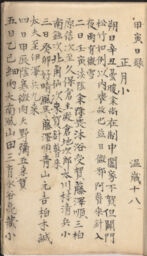 Opening page of the 1854 volume of the Diaries of Narushima Ryūhoku