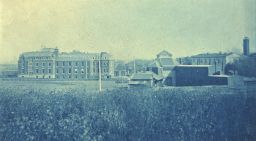 School of Veterinary Medicine and Veterinary Hospital (built 1883-1884 and demolished ca. 1901, Furness &  Evans, architects), exterior