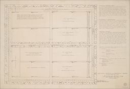 Seymour Knox estate drawings - General plan for vegetable garden