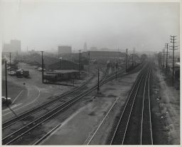 View of Main Line Entering Los Angeles Southern Pacific Terminal & Piggy Back Yard