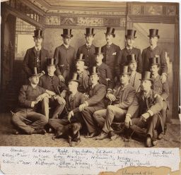 Class and Class Activities 1885 men with top hats