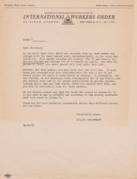 I.W.O. Billing Department to Lodge Secretaries Regarding Over and Underpayments, April 1951 (correspondence)