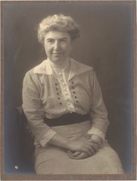 Martha Van Rensselaer--Young photo, buttons down front