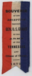 Grant Reception Souvenir Ribbon, 1879