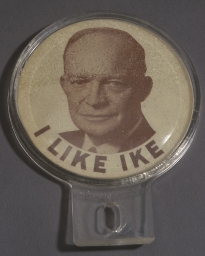 Eisenhower I Like Ike License Plate Ornament, ca. 1952