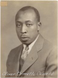 Student photograph of Oliver Cassell, class of 1929