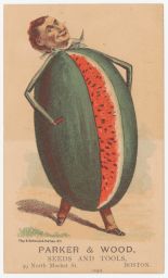 Watermelon man trade card.