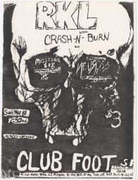 Club Foot, 1986 May 18