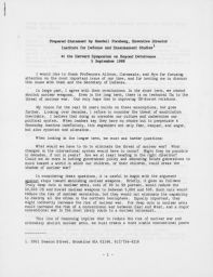 Prepared Statement by Randall Forsberg at the Harvard Symposium on Beyond Deterrence, The Harvard-Weinberger-Forsberg Panel, 1986