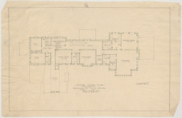 Plan #1102 Second floor plan - Scheme "C" - residence for Mr. R.M. Carrier