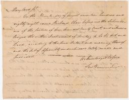 Manumission Document - Mary London, Female Slave