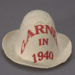 Garner in 1940 Miniature White Felt Hat
