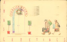 Christmas card, designed by Robert W. Noble (1904-1986), B.Arch. 1926