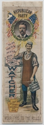 Republican Party Election Day Watcher Ribbon, 1904