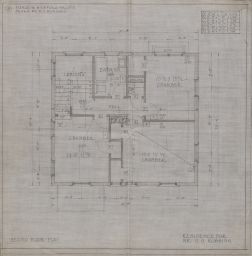 Residence for Mr. G. G. Robbins - 2nd Floor Plan