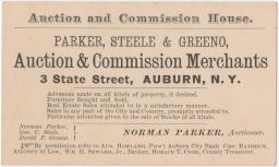 Auction and Commission House advertisement