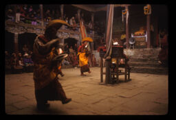 Lamaharu nachadai gareko drisya (लामाहरु नाच्दै गरेको दृश्य / Lamas Performing a Dance)